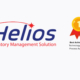 Helios Inventory Management Solution logo with Best Achievement award badge